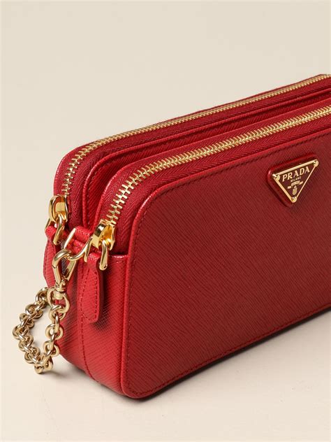 prada red mini pouch|small prada bag.